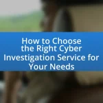 How to Choose the Right Cyber Investigation Service for Your Needs